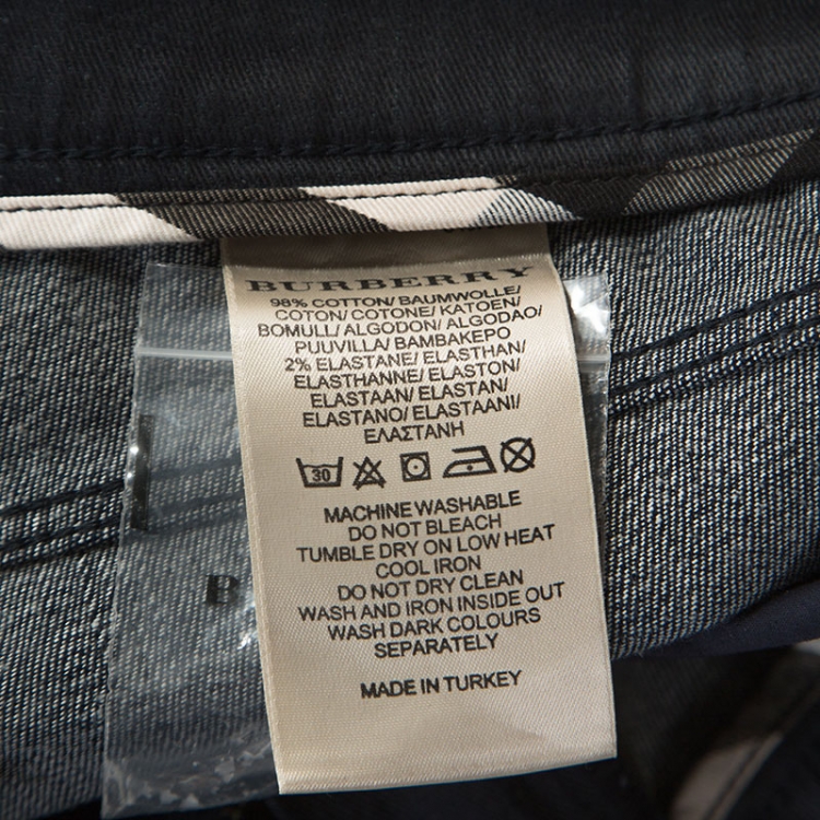 مملوكة مسبقًا Burberry Dark Blue Denim Slim Fit Jeans M