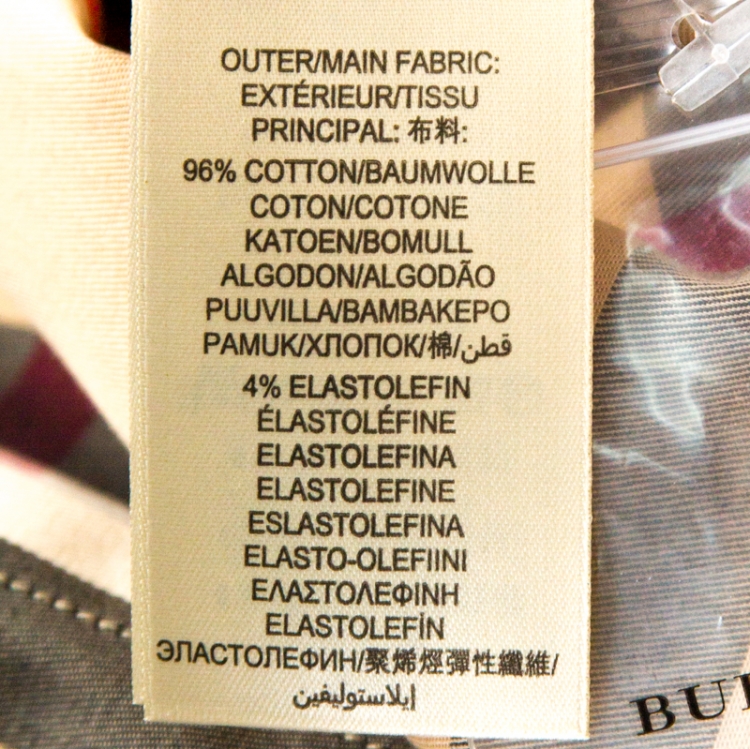 Pre Owned Burberry Brit Beige Nova Check Button Front Shirt XL