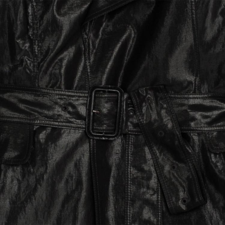 Pre Owned Burberry Black Tailor Trench Coat M