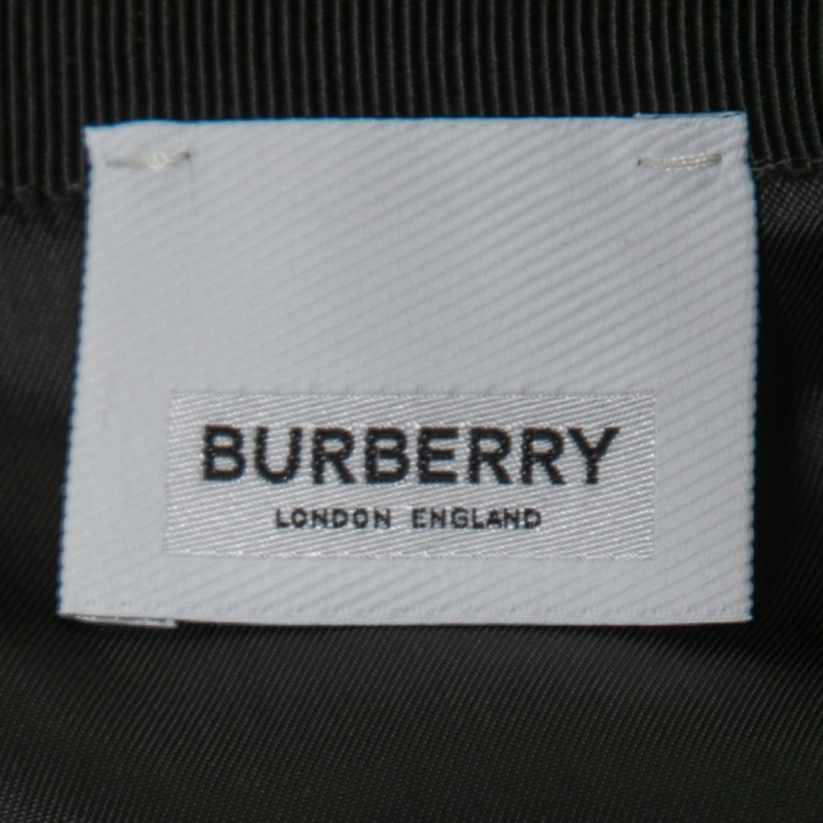 Pre Owned Burberry Black Mohair Wool Fringed Skirt M