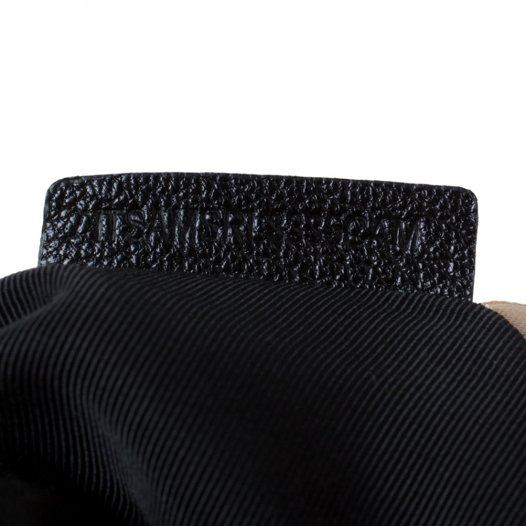 Pre Owned Burberry Black Leather Pin Clutch