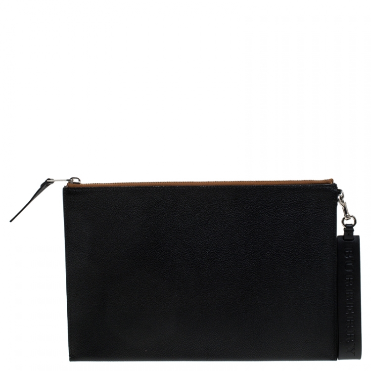 Burberry Black Canvas Pouch Cloth Cloth ref.1044395 - Joli Closet