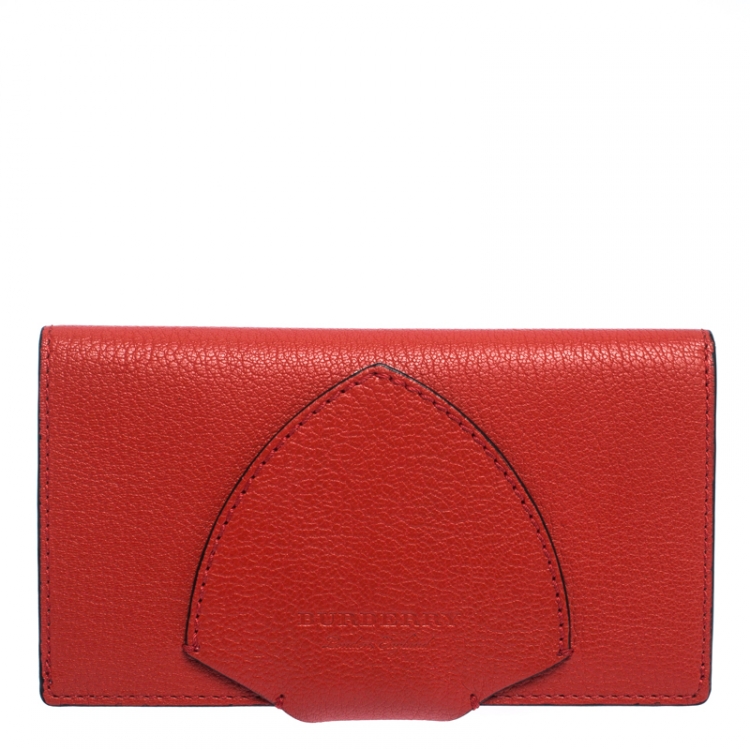burberry red leather wallet