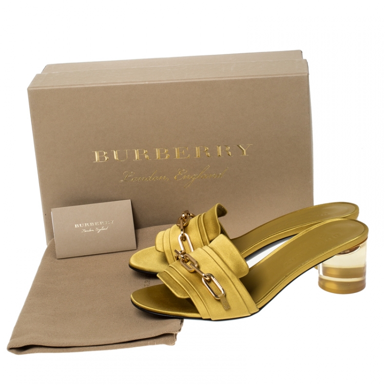 burberry sandals womens yellow