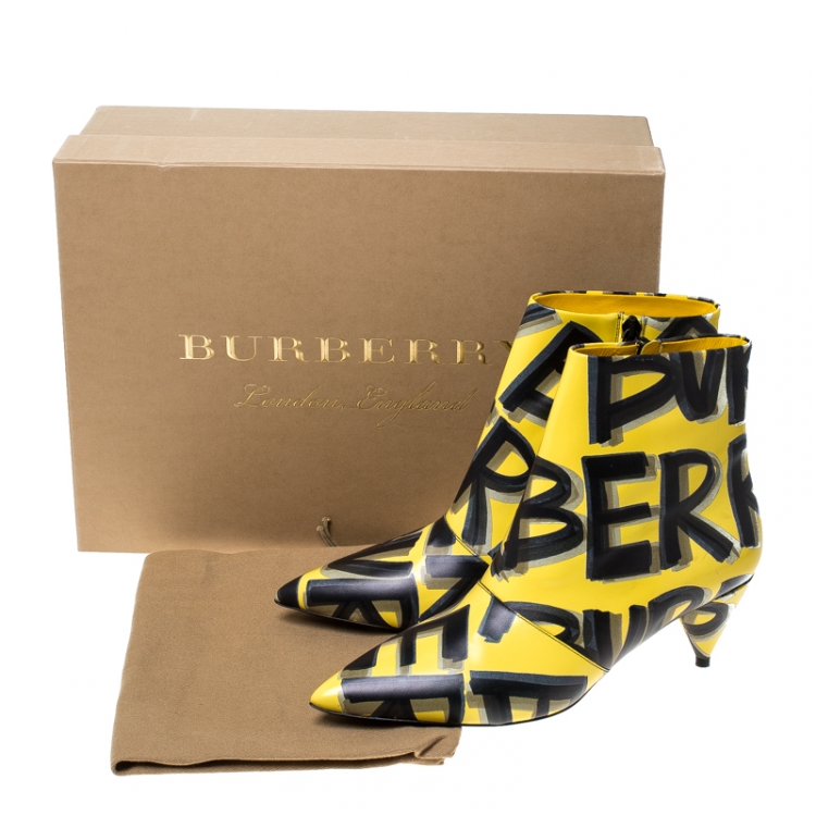 burberry boots yellow