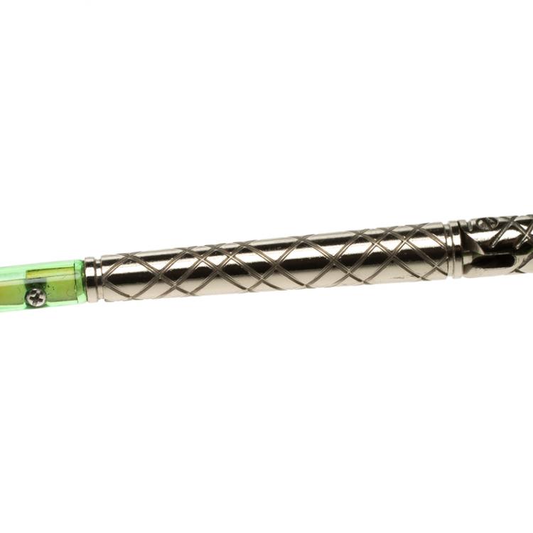 Pre Owned Burberry Brown Oversized B4092 Round Sunglasses