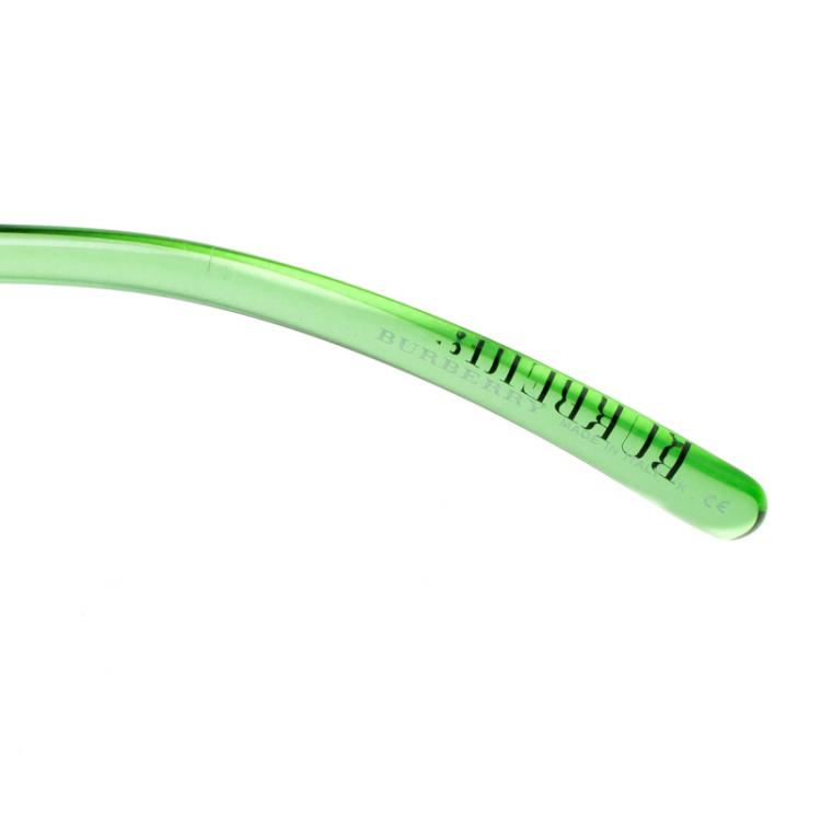 Pre Owned Burberry Brown Oversized B4092 Round Sunglasses