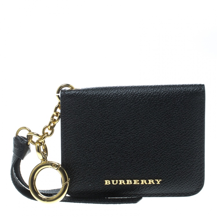 Burberry Black Leather Camberwellid Card Case Holder Burberry | TLC