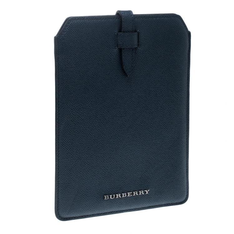 Pre Owned جراب ميني آيباد بربري جلد أزرق