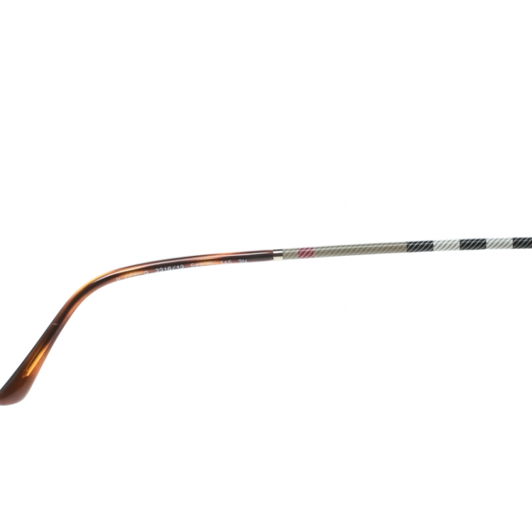 Pre Owned Burberry Havana/Brown Gradient B2450-Q Round Wayfarer Sunglasses