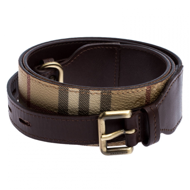 小物 90's BURBERRYS brown leather Belt 90's BURBERRYS brown leather Belt