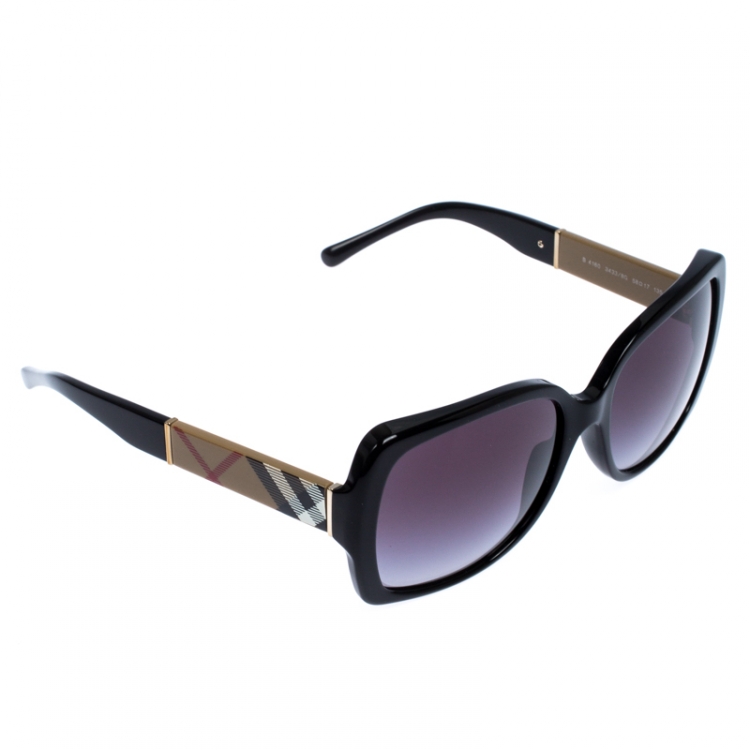 Burberry Novacheck and Black/ Grey Gradient B4160 Square Sunglasses Burberry  | TLC