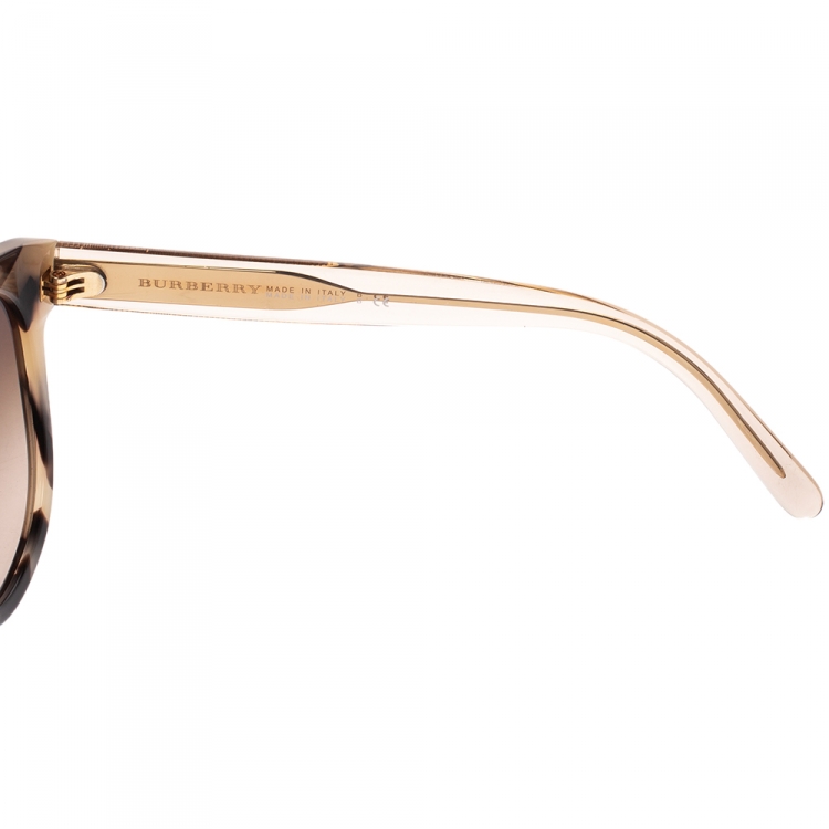 Pre Owned Burberry Havana Brown Gradient B4187 Sunglasses