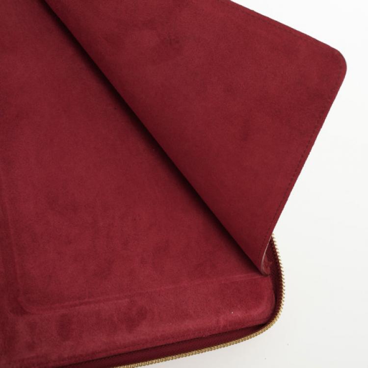 Pre Owned Burberry London Red Leather iPad Case