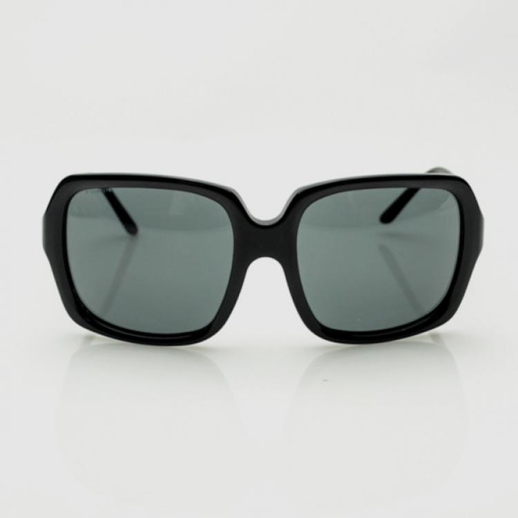 Pre Owned Burberry Large Black Square Women Sunglasses