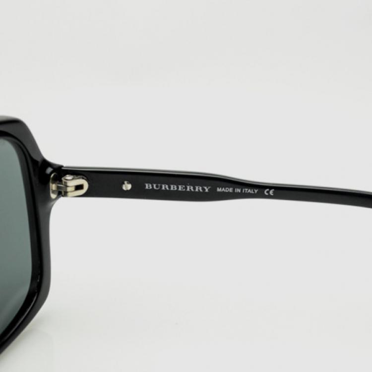 Pre Owned Burberry Large Black Square Women Sunglasses