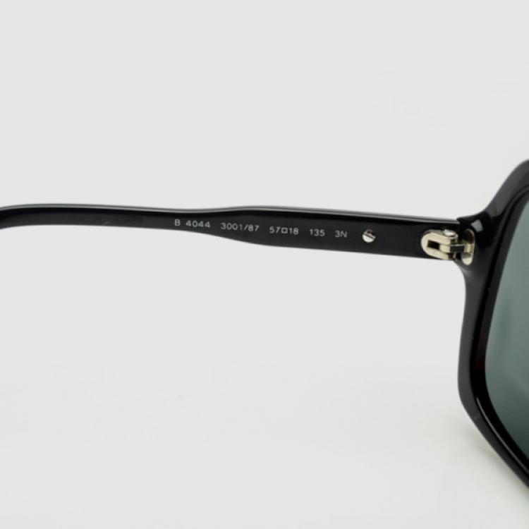 Pre Owned Burberry Large Black Square Women Sunglasses