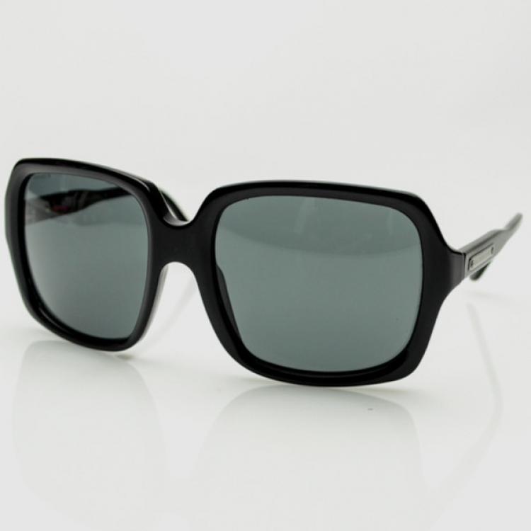 Pre Owned Burberry Large Black Square Women Sunglasses