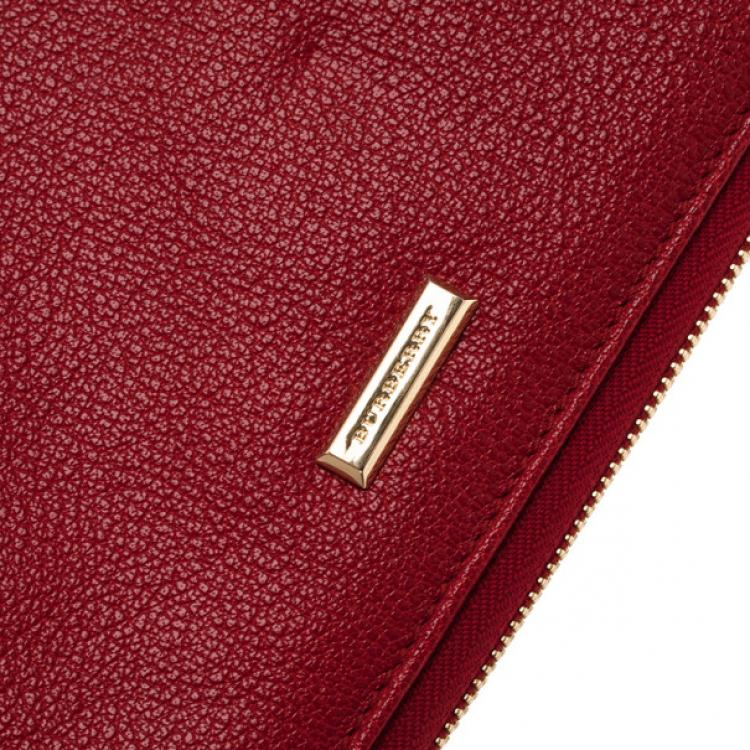 Pre Owned Burberry London Red Leather iPad 2 Case