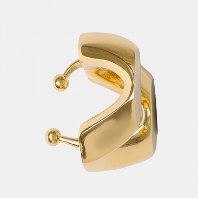 مملوكة مسبقًا Burberry Chain Link Gold Tone Single Cuff Earring