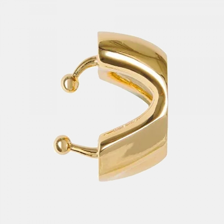 مملوكة مسبقًا Burberry Chain Link Gold Tone Single Cuff Earring