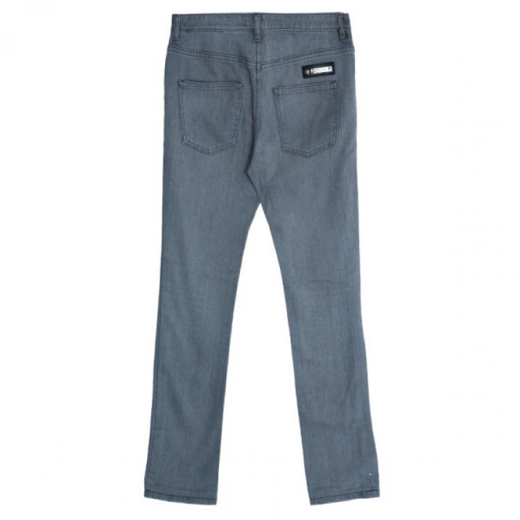Pre Owned Burberry Skinny Fit Grey Jeans S