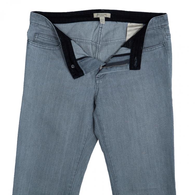 Pre Owned Burberry Skinny Fit Grey Jeans S