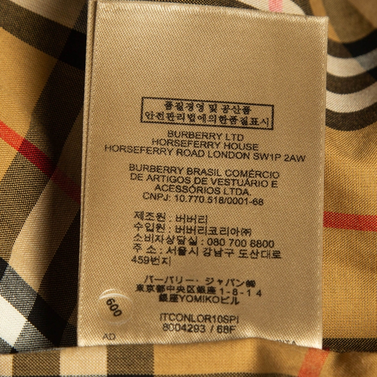 مملوكة مسبقًا Burberry Green Faux Fur Single Breasted Coat S