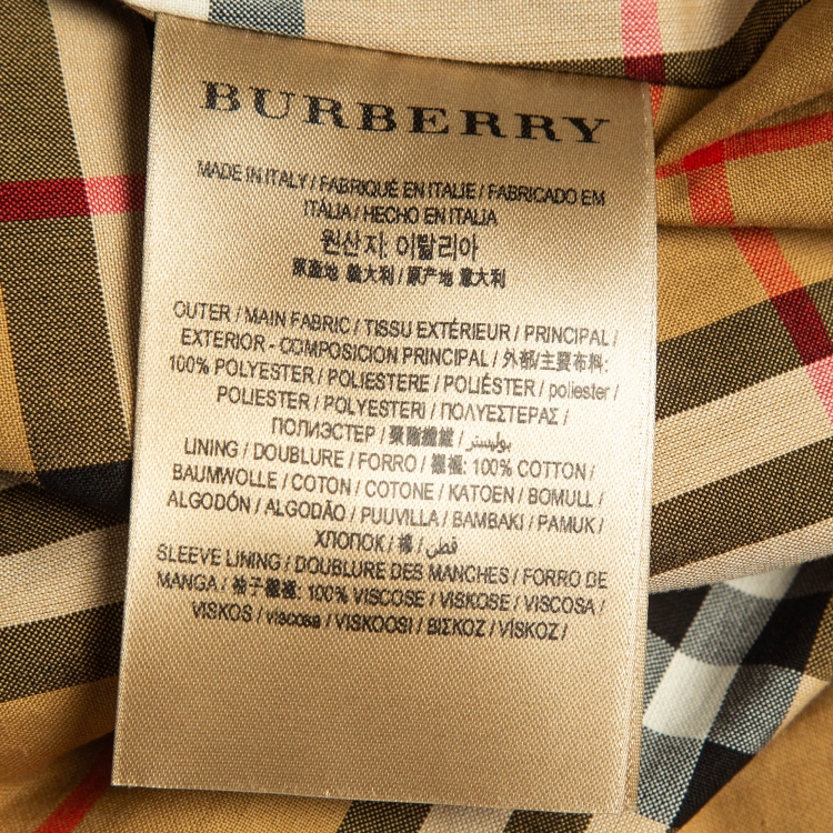 مملوكة مسبقًا Burberry Green Faux Fur Single Breasted Coat S