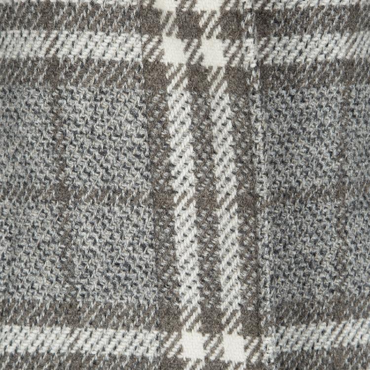 Pre Owned Burberry London Multicolor Checked Wool Long Coat XS