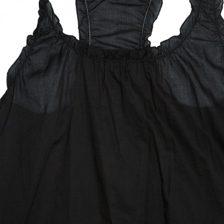 Pre Owned Burberry Black Short Dress M