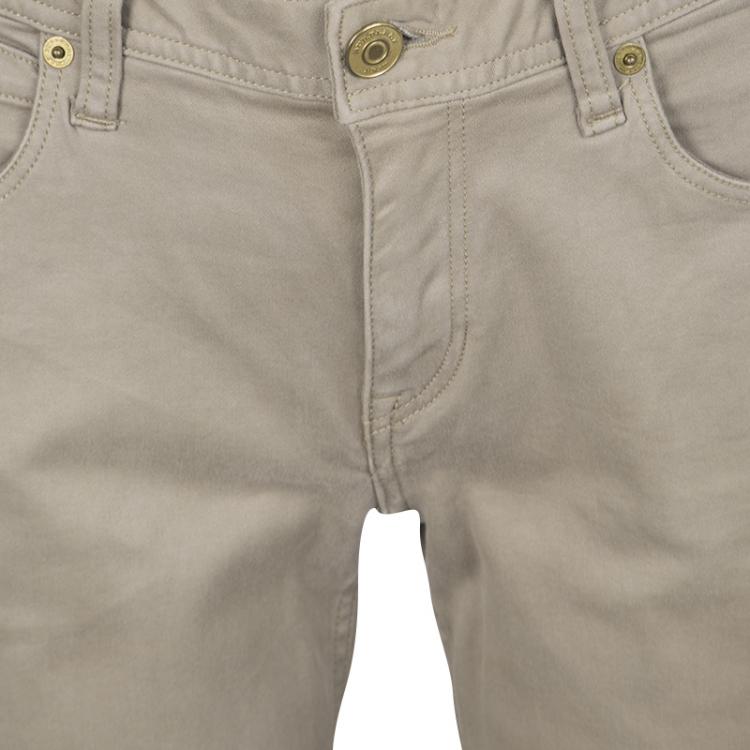Pre Owned Burberry Brit Khaki Brown Stretch Cotton Zip Detail Foxton Skinny Jeans M