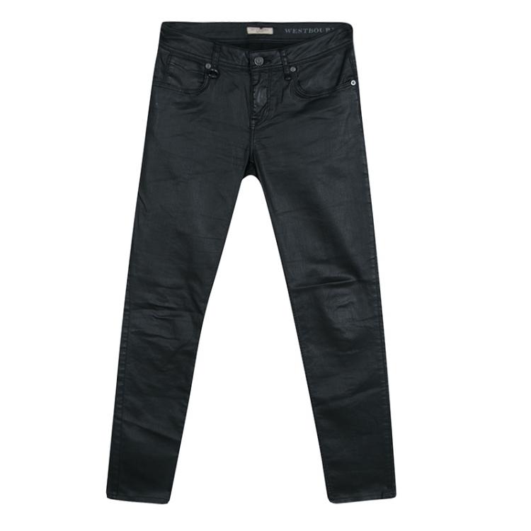 burberry coated jeans