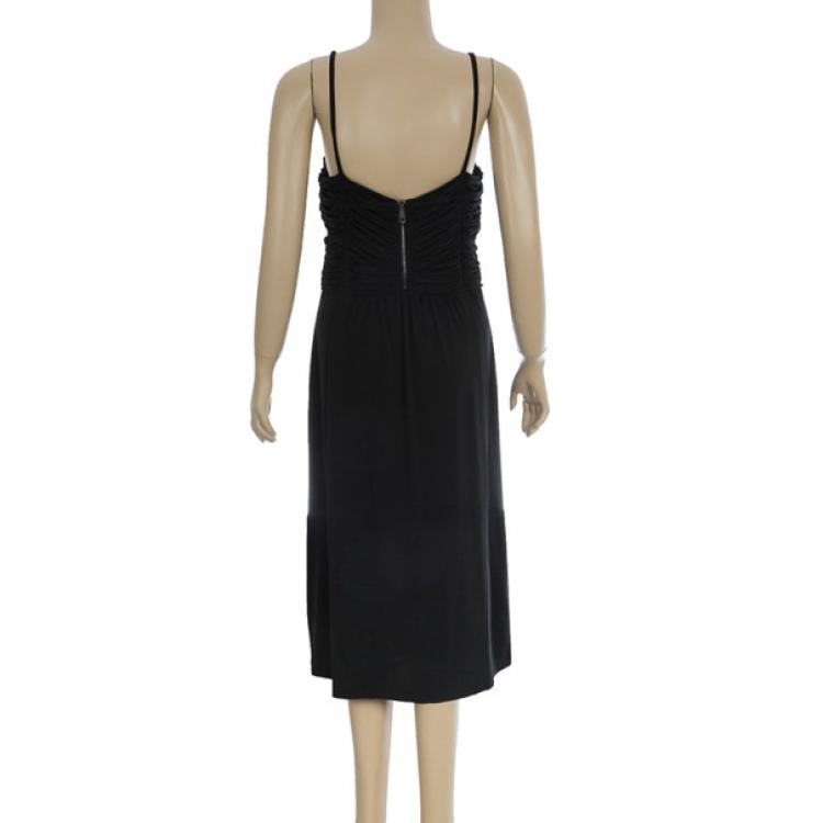 Pre Owned Burberry Brit Gathered Dress M