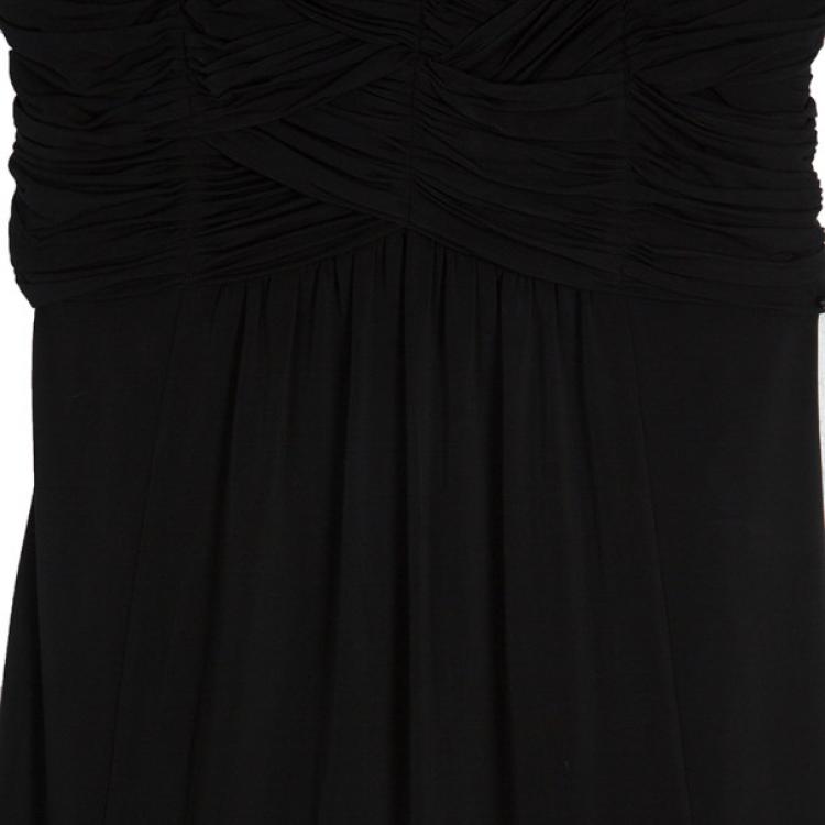 Pre Owned Burberry Brit Gathered Dress M