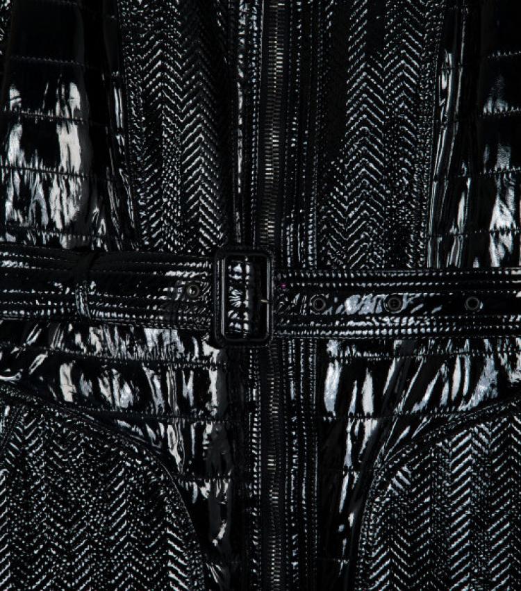 Pre Owned Burberry Prorsum Patent Leather Coat XL