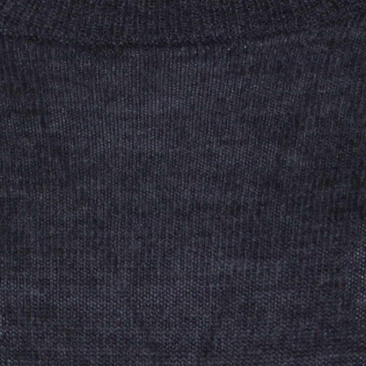 Pre Owned Burberry Brit Dark Grey Merino Wool Novacheck Trim Sweater Top S