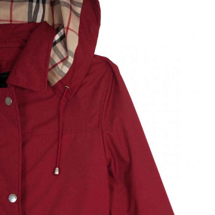 Pre Owned Burberry Layered Raincoat S