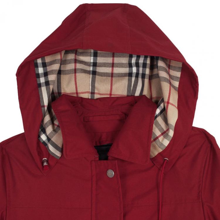 Pre Owned Burberry Layered Raincoat S