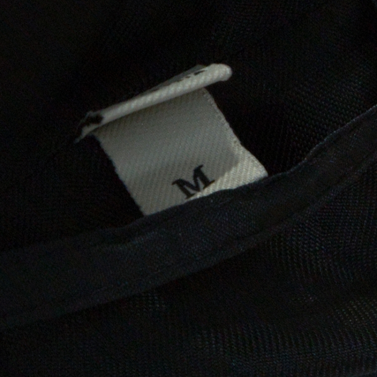 Pre Owned Burberry Black Fur Trim Hooded Puffer Jacket M
