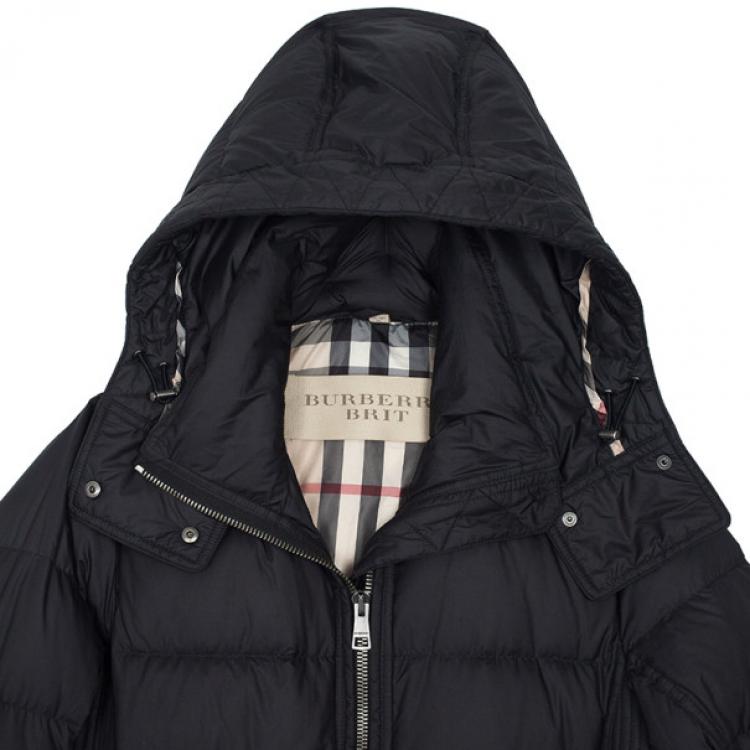 Pre Owned Burberry Brit Puffer Jacket XL
