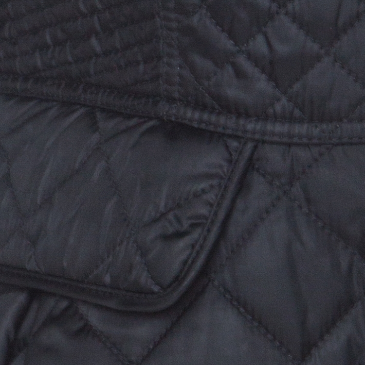 Pre Owned Burberry London Black Diamond Pattern Quilted Jacket S