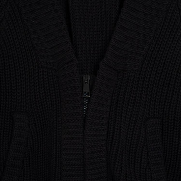 Pre Owned Burberry Zip Up Knit Sweater M