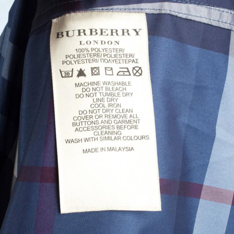 Pre Owned Burberry Printed Trench Coat XS