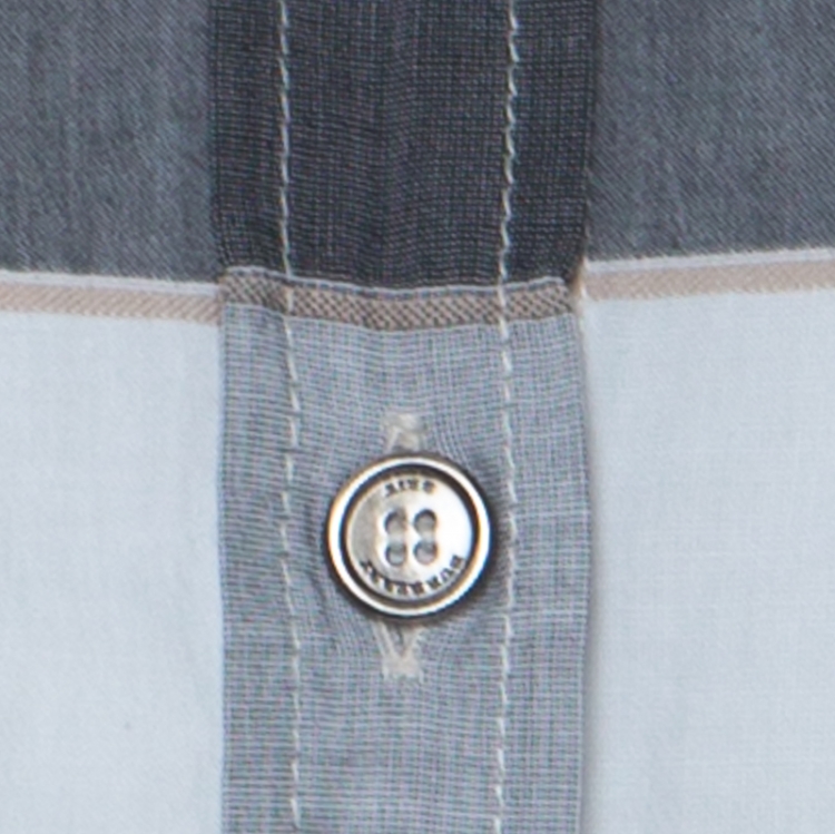 مملوكة مسبقًا Burberry Beige Nova Check Cotton Blend Button Front Shirt XS