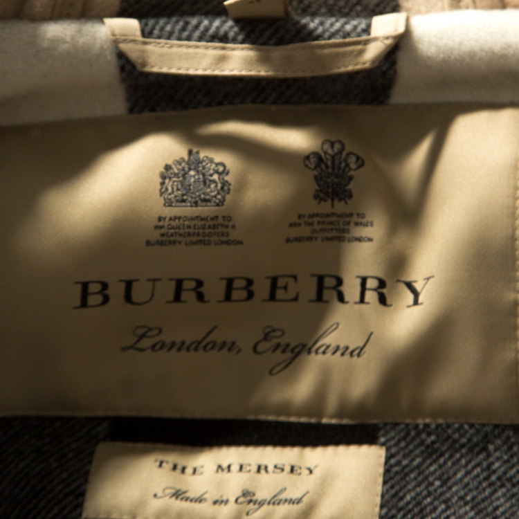 Pre Owned Burberry Camel Beige Wool Mersey Duffle Coat L