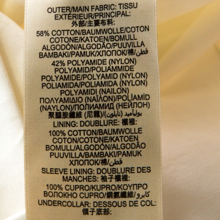 Pre Owned Burberry Brit White Double Breasted Brooksby Trench Coat M