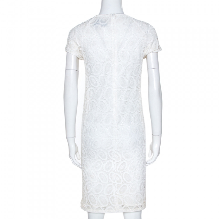 burberry white lace dress