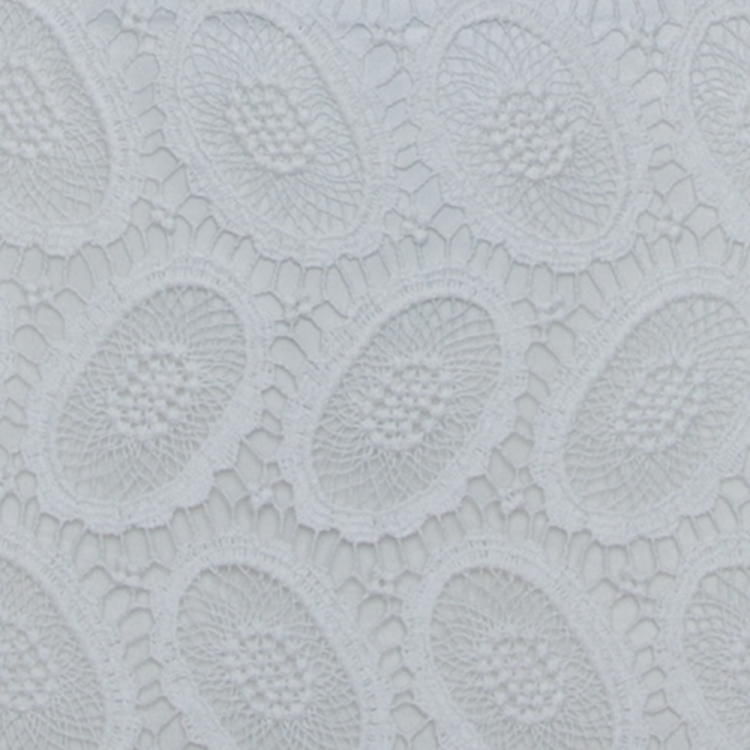 Pre Owned Burberry White Cotton Lace Shift Dress M