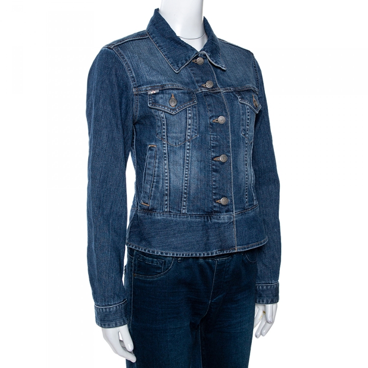 women's burberry denim jacket